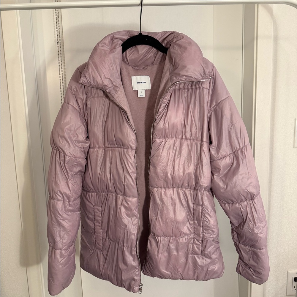 Old Navy Women's Light Purple Puffer Jacket